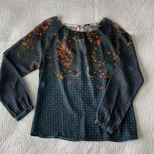 4/$10 - Cantão | Sheer Long-Sleeved Blouse